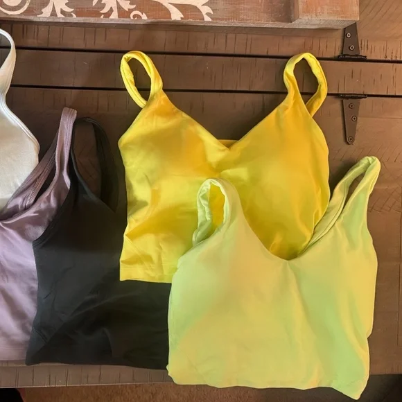 Lot of 5 Lululemon Align tanks size 4 - Picture 2 of 2